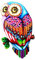 Tadoiooy Owl Wall Art, Colorful Iron Owl Metal Wall Art, Hanging Art Outdoor Fence Decor Metal Wall Sculpture for Garden Yard Patio Indoor Outdoor Ornament