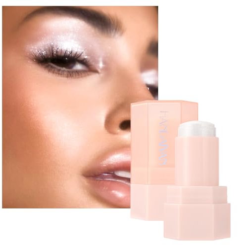 Jelly Highlighter Stick für Gesicht & Körper,Feuchtigkeitsspendender cremiger Glanz mit dezentem Schimmer,Natürliche 3D-Konturierung,Universelle Farbtöne für alle Hauttöne,#MOONLIGHT