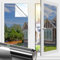 FILMGOO Spiegelfolie Fenster Sichtschutz - Selbstklebend, Anti-UV, Sonnenschutz, Wärmeisolierend für Zuhause Büro (Schwarzes Silber, 44.5 x 200 cm)