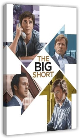 saedba Leinwandposter The Big Short für Schlafzimmer, Landschaft, Büro, Raumdekoration, Geschenk, 30 x 45 cm