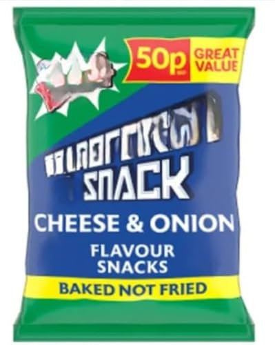 Snack Cheese & Onion Flavour Snacks 27g (Pack Of 36) Delicious Tasty And Crispy Snacks