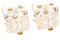 SHERCHPRY 2 Piezas Pinzas de Pelo Flor Transparente con Perlas y Accesorios para Niñas Clip de Cabello para Ocasiones Especiales y