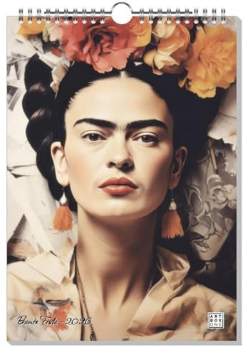 artboxONE Kalender 2026 Bunte Frida Wandkalender A4 2026 Menschen