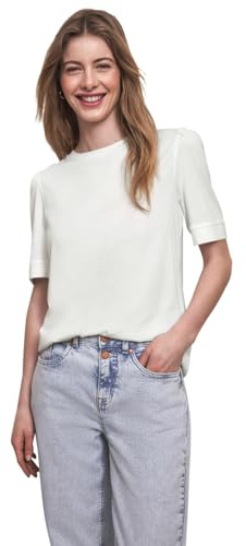 Damen T-Shirt mit Rundhals und Puffärmeln