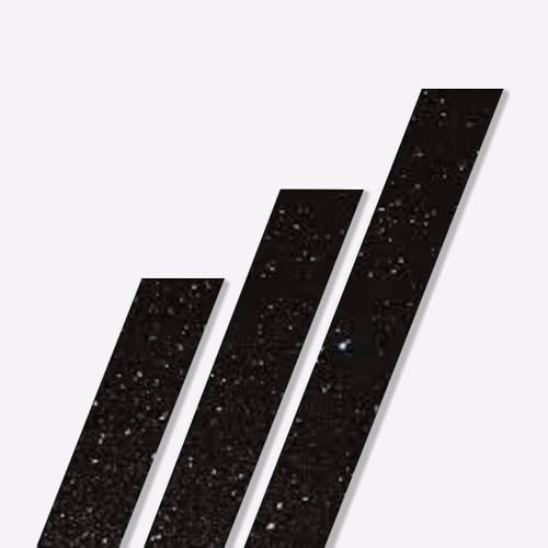 Black Sparkle Edging Strip 1.2m Long Laminated Kitchen Worktop Edging Strip