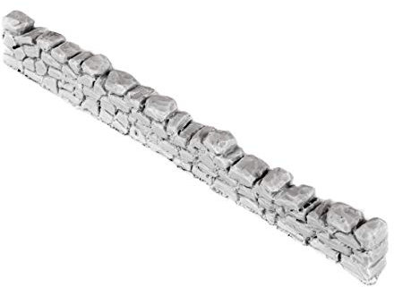 War World Gaming Dry Stone Wall Unpainted x 1 – 20mm - 28mm Wargaming Tabletop Terrain Scenery Landscape Model Miniatures Diorama Wall Cover Modelling Wargame Layout