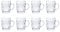 Classic Beer Pint Style Mugs Glass Pot Old Pub Bar Style Tankard Handle Stein Dimple (8)