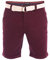 riverso Herren Chino Shorts RIVHenry Gürtel Bermuda Kurze Hose 98% Baumwolle Hellblau Dunkelblau Navy Rot Grün Orange Beige Grau w30 - w42, Größe:W 42, Farbe:Wine Red (15400)