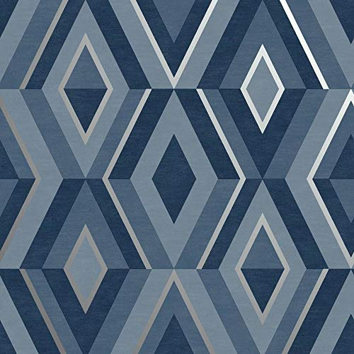 Fine Décor FD42608 Shard Geo Blue/Silver