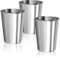 com-four® 3X gobelets en Acier Inoxydable - gobelets en Acier Inoxydable 304 - gobelet de Camping léger 200 ML - gobelets de Voyage incassables et sans BPA