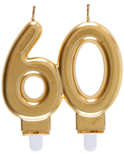 Santex Hochzeitskerze 60 Jahre, Gold