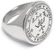 Schmuck-Checker Ring mit Schutzzauber-Siegel des Erzengel St. Michael Herren-Ring aus 316L Edelstahl Michael Sabaoth Athanatos Saday Geschenk (68 (21,6 mm Ø))