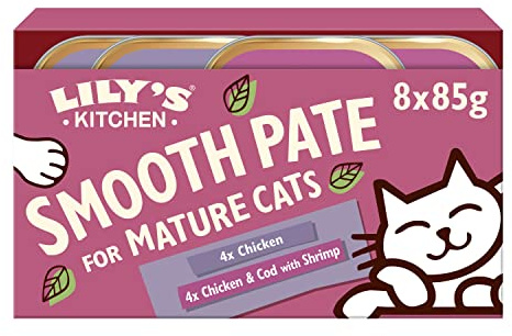 Lily's Kitchen Smooth Paté Selection Complete Mature Katzenfutter, 8 x 85 g