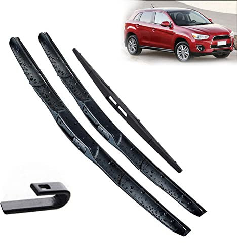 GHSYZY Für Mitsubishi Für ASX Für Outlander Sport RVR 2010-2017 Scheibenwischer Vorne Und Hinten Wischerblätter Set Windschutzscheibe Windschutzscheibe 24+ 21 + 10 Scheibenwischer