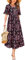 STYLEWORD Women Summer Dress Floral Short Sleeve Ladies Casual Swing Midi Dress with Pockets(Floral10,X-Large)