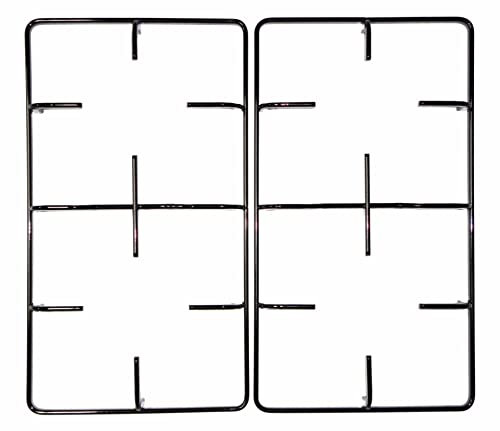 La Sovrana Candy Niven - Kit 2 griglie in ferro smaltato nero lucido 407 x 228 mm. per cucina piano cottura - P5451/KIT