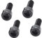 ICDKOYK 4 Pièces Alliage Vélo Bouteille D'eau Cage Boulons Portable Universel Solide Couleur Élégant Vis Accessoires Violet, Le noir