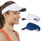TrailHeads Visor Cap Damen - Sonnenschild Damen zum Laufen, Golf und Tennis – Recyceltes Tennis Cap Damen - Weiß & Marineblau