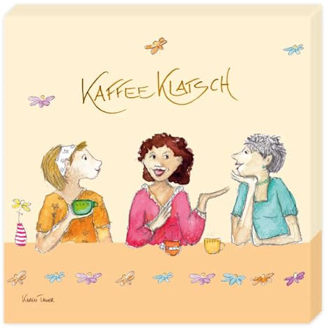 Grätz Verlag Cocktailservietten 20 Stück - 3-lagig, 25x25 cm, weiß, Zellstoff