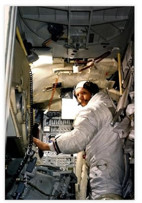 AAVEDA Neil Armstrong Leinwand-Poster, Schlafzimmer-Dekor, Sportlandschaft, Büro, Raumdekoration, Geschenk, ungerahmt, 30 x 45 cm, 3 Stück