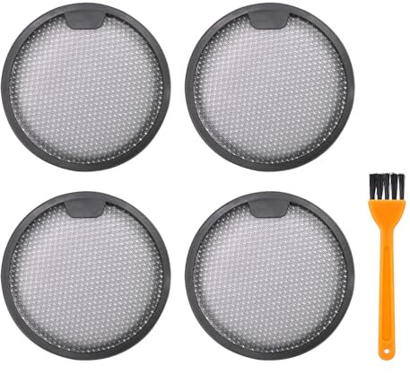 Juego de 4 unidades de repuesto para aspiradora Xiaomi G9 / G10 And T10 / T20 / T30 Vacuum Cleaners, Washable Reutilizable Filter (Filtro Element*4 + Goose Head Brush*1)