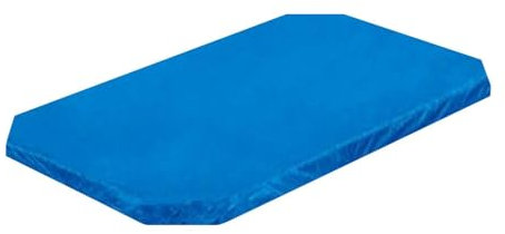 Xvilmaun Schwimmbadabdeckung, 100 um strapazierfähige Poly-Planenabdeckung Geeignet Poolheizung für Wassererwärmung für verstärkte Kanten von Dächern, Camping, Terrassen, Schwimmbädern (Blau)