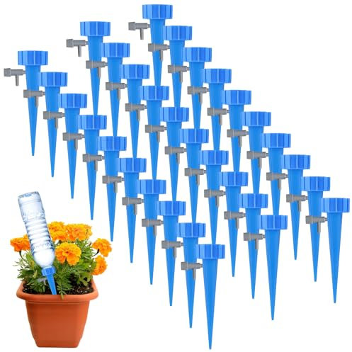 ACTOYS Riego Por Goteo para Macetas 30 Pcs Regar Plantas Vacaciones, Riego Automatico Macetas, Riego Macetas Vacaciones, Riego Goteo Botella, Kit Riego Por Goteo para Macetas, Riego Por Goteo