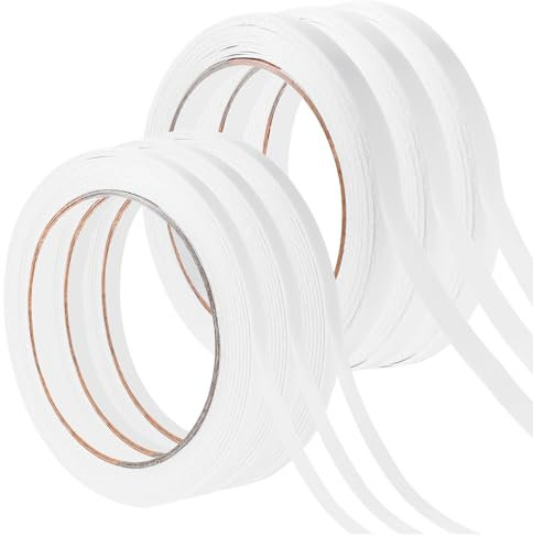 boeyeleny Doppelseitiges Klebeband Schmal,120 Meter Doppelseitiges Klebebands Dünn für stoff,6 9 mm Klebeband zum Nähen,Craft,Handarbeit,Double Sided Tape(6mm x 3 9mm x 3)