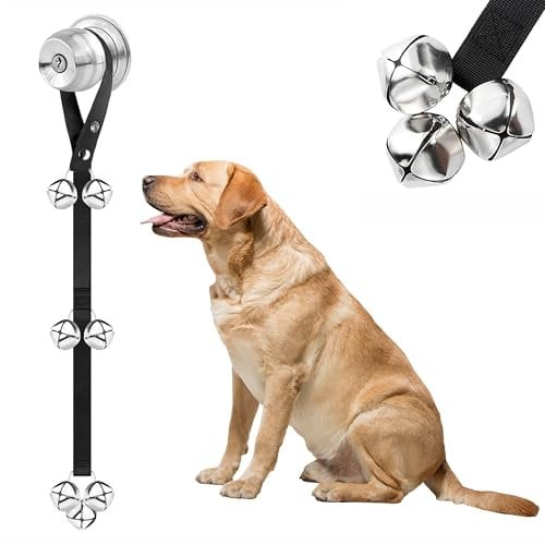 Pets Care 2 Pack Dog Training Doorbells, Dog Puppy Potty Training DoorBells, Puppy Toilet Training Bells, Adjustable Length Dog Doorbells, Teaching puppy to Ring when its Toilet Time to Get Outside