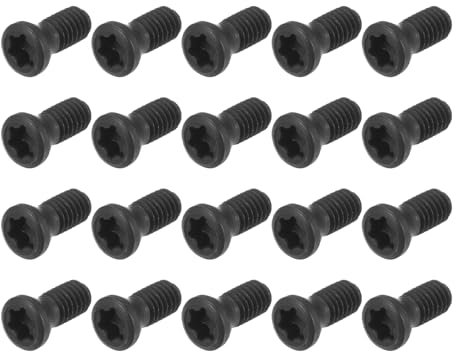 QUARKZMAN Vis Torx M3,5x10mm avec Clé pour Remplacer l'Outil de Tour Cnc à Plaquette Carbure en Acier Allié de Qualité 12,9, Lot de 20 Pièces
