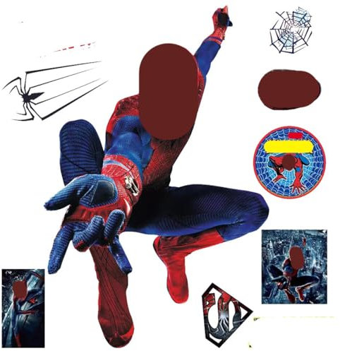 NPPHCYG Spider-Man Wandsticker, Wandaufkleber für Kinderzimmer, Wandtattoo, Wanddeko, Abnehmbar, Kinderzimmer, Schlafzimmer, Wanddekoration