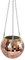 uvoo Disco Ball Hanging Flower Pot For Indoor Plants Bohemian Style Flower Planter Pots Rope Mirror Hanging Basket Garden Decor Vase (Color : Rose gold, Size : 20cm)