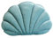 bephible Vom Meer inspiriertes dekoratives Kissen mit Meeresmotiv, 3D-Samt-Muschelkissen, weicher Einsatz, Muschel-Strand-Thema, Überwurf, gemütlich für Zuhause, Sofa, Büro Blau