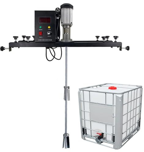 LZDOYY IBC-Rührwerk, elektrische Tankmischermaschine, Farbrührmaschine, klappbarer Propeller, mit Stützaufhängung, für Tintenlöser-Rührwerk