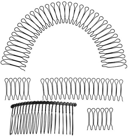 Pinces à cheveux invisibles - Pinces en forme de peigne ondulé, épingle à cheveux pour outils de coiffage | Peigne fixateur de finition de cheveux en forme de U, porte-peignes pour