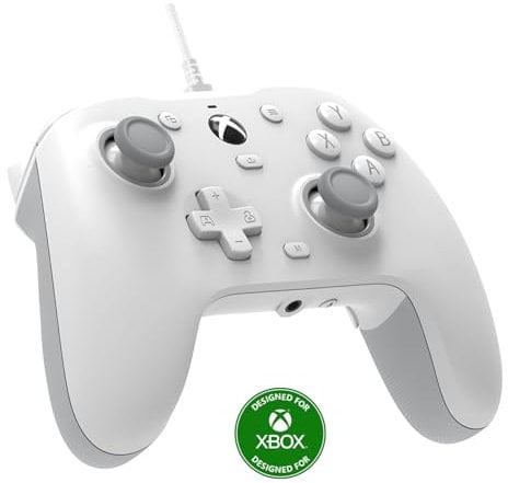 GameSir G7 HE C Wired Xbox Controller,Officially licensed Controller with Hall Effect Joysticks for Xbox Series X|S, Xbox One, Windows 10|11,Xbox Officially licensed controller (White)