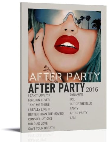 CSPLJQRYX Poster Nshdahns Adore Delano After Party, Affiche D'album De Musique, Vintage-Kunst, Raumdekoration, ästhetisches Schlafzimmer-Poster für Schlafzimmer, 60 x 90 cm, Rahmenstil