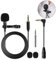Lavalier Microphone, Clip-On Microphone Omnidirectional Mini Lapel Mic wired phone microphone with 1.5m 3.5 mm Connector for Gaming Recording Interview Video Conference Podcast Voice Dictation Phone