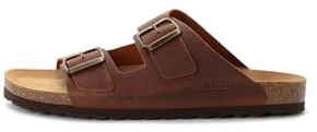camel active Herren Sandalen aus Rindsleder Braun, menswear-45