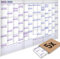 5er-Pack: Yohmoe® XXL Wandkalender 2025 2026 im Format 98x68 cm, gefalzt. Ideal als Jahresplaner 2025/26 oder Schuljahreskalender 2025/2026 Wand