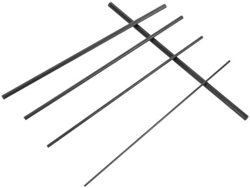 JUMPLAWN 5 Stück Angelruten Reparatureinsätze Angelruten Ersatzspitzen Rutenspitzen Für Angelrutenrohr Angelzubehör Für Männer Casting Rutenführungen Kohlefaser Schwarz