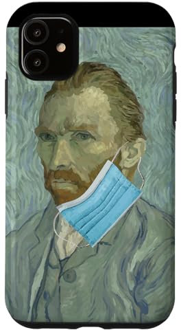Funny van gogh face mask van gogh meme Case for iPhone 11