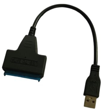AMSLSIU 22 Pin USB SATA 2.5 Adaptor Cables Hard Drive Disk External Converter Computer Connection Wire Household Office, USB 2.0