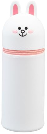 Grupo Erik Line Friends Cony Federmäppchen Mäppchen Merch | Federmappe Stift Etui Schule 1 Fach - Kawaii Federtasche Mädchen und Jungen Schlampermäppchen Geschenke zur Einschulung