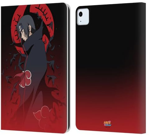 Head Case Designs sous Licence Officielle Naruto Shippuden Itachi Uchiha Art Personnage Étui Portefeuille en Cuir Compatible avec Apple iPad Air 11 2020/2022/2024/2025
