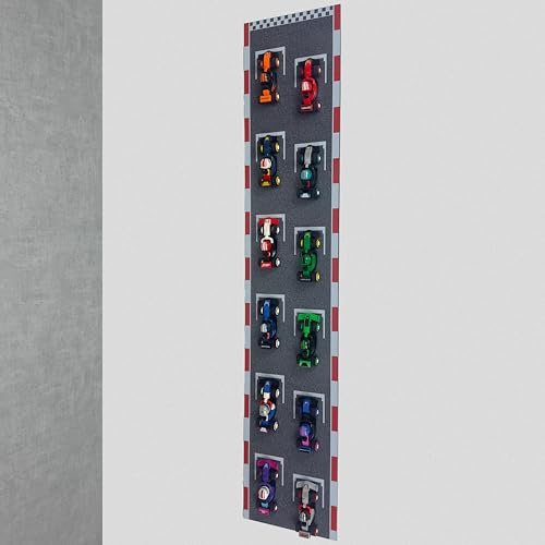 Display Stand Wall Mount for Lego Collectibles Formula One Race Car Toys (71049) Mini Speed Champions Racecar