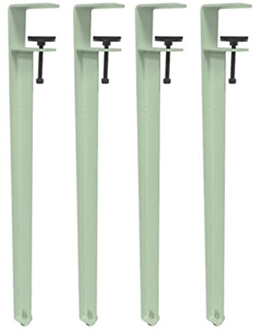 Pieds de table réglables en métal avec pince de fixation pour montage de meubles à monter soi-même, sans perçage