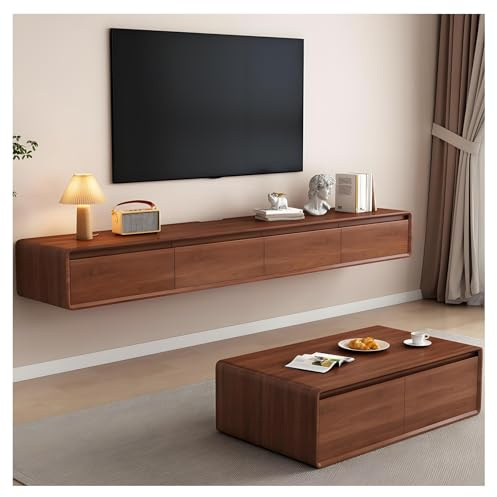 Meuble TV Mural | Meuble TV Moderne | Meuble TV Suspendu Avec Tiroirs | Meuble TV Suspendu(200CM)