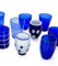 ZAFFERANO Lot de 6 verres bleus MeLTING POT.