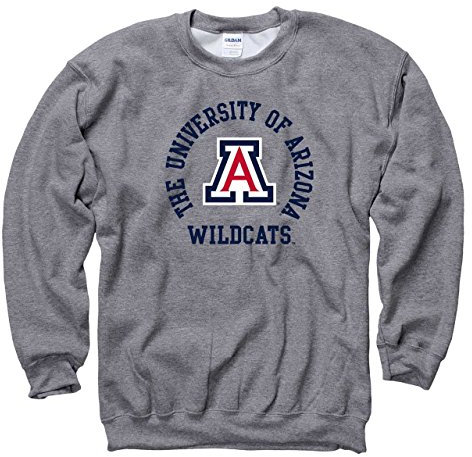 CAMPUS Farben Arizona Wildcats Erwachsene NCAA Team Spirit weitem Halsausschnitt, – Graphit,, Herren, graphit, XX-Large